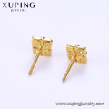 95957 xuping simple elegante 24k color dorado ambiental cobre señoras stud pendientes